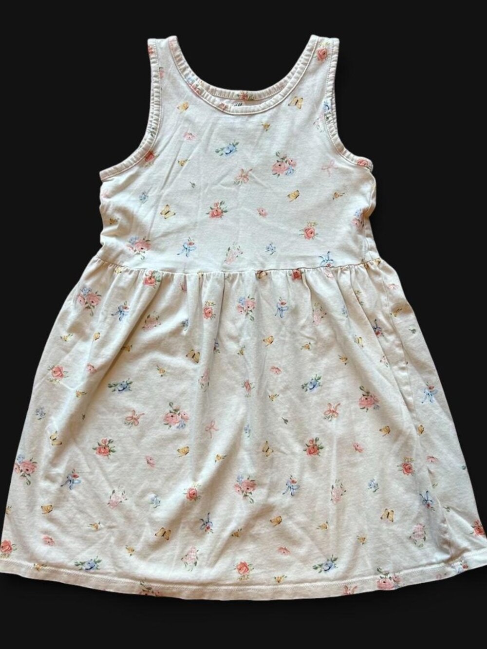 H&M Coquette Cottagecore Floral Dress, Girl's 6x/7
